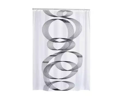 Штора для ванных комнат (Черный, 20)