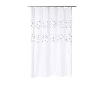 Штора Paillette белый (белый, золотистый, 20)