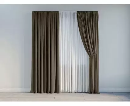 Шторы Марсель 6 (Классические, Коричневый)