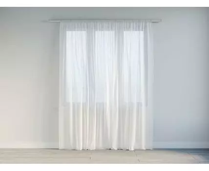 Шторы Вуаль 1 (Классические, Белый)