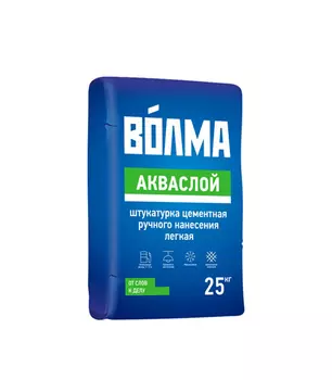 Штукатурка цементная ВОЛМА Акваслой 25 кг