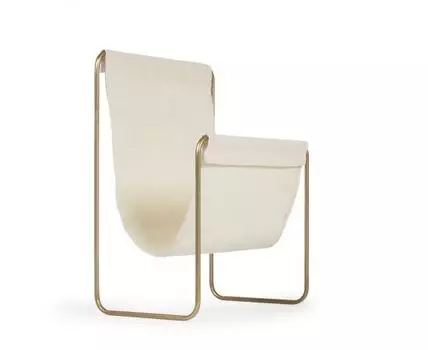 Siana Стойка для журналов из металла золотого цвета