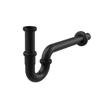 Сифон для умывальника 32, цельнометаллический, с накидной гайкой 5/4" черный, арт.A4320BLACK