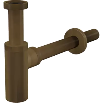 Сифон для умывальника 32 DESIGN, цельнометаллический, круглый под бронзу, арт. A400ANTIC