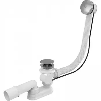 Сифон для ванны автомат комплект металл, арт.AG210125260 (аналог A55KM)