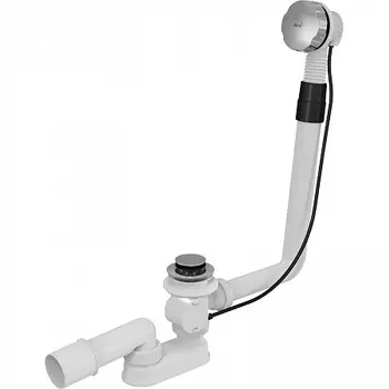 Сифон для ванны автомат комплект металл (длина 80 cм), арт. A550K-80