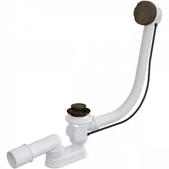 Сифон для ванны автомат комплект металл под бронзу, арт. A55ANTIC-RU-01