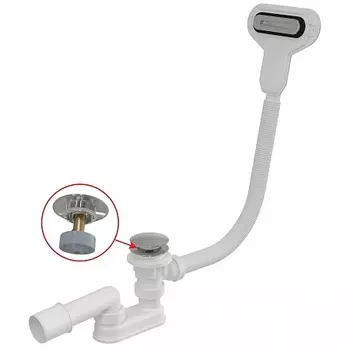 Сифон для ванны click/clak металл, арт.A516CKM-80