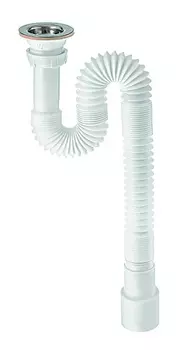 Сифон WIRQUIN гофрированный 1 х 40/50 мм, L800 мм