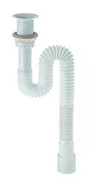 Сифон WIRQUIN гофрированный 1 х 40/50 мм, L1200 мм, выпуск пластик