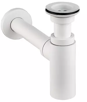 Сифон WIRQUIN “LINEIS” для раковины 1 * 32 с выпуском, латунь, матовый белый