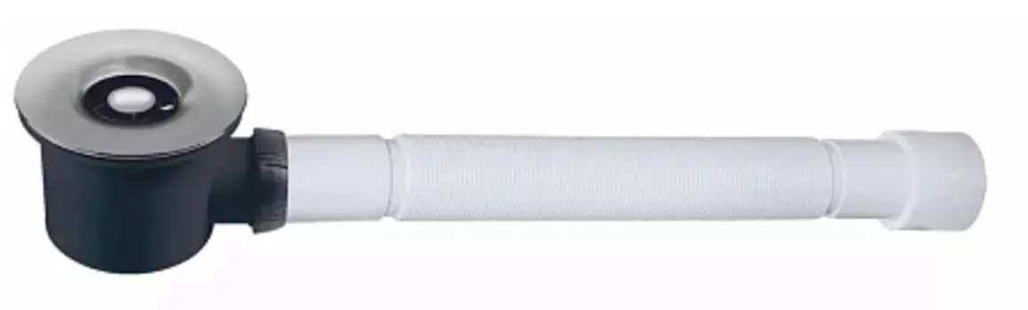 Сифон WIRQUIN TOURBILLON D90 мм, выход D40 мм c гибким соединением 40/50 мм