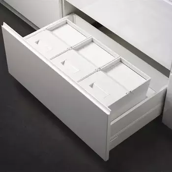 Система сортировки мусора Alveus ALBIO 55 2x16 L+ 2 контейнера, белый пластик