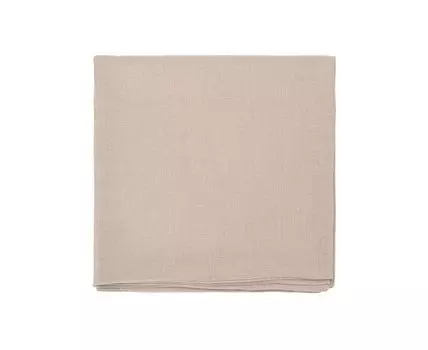 Скатерть из стираного льна бежевого цвета Essential