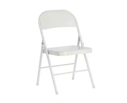 Складное кресло Aidana светло-серое металлическое