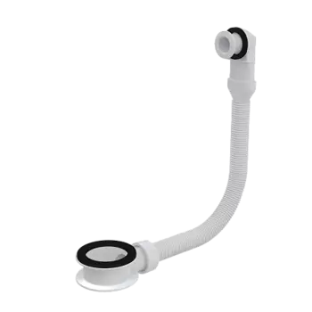 Слив-перелив для умывальника белый, арт. A328B