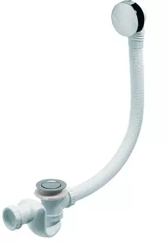 Слив-перелив WIRQUIN ELTON полуавтомат, вентиль ABS хром, клапан латунь хром, L600 мм