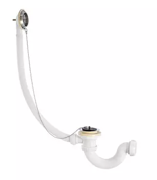 Слив-перелив WIRQUIN с сифоном "S-образный" 1 х 40 мм с пробкой