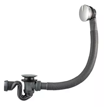 Слив-перелив WIRQUIN SB600 полуавтомат, вентиль и клапан латунь хром, L600 мм