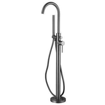 Смеситель ABBER Wasser Kreis AF8115NG напольный для ванны, никель