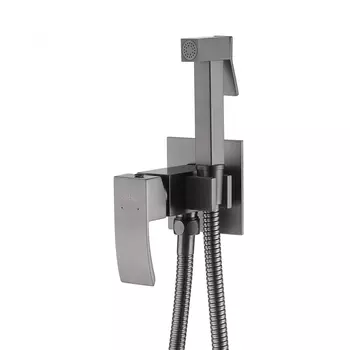 Смеситель ABBER Wasserfall AF8625NG с гигиеническим душем, никель