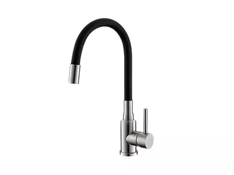 Смеситель для кухни Alveus Flexa Black Sat черный