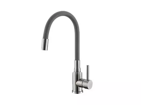 Смеситель для кухни Alveus Flexa Greay Sat серый