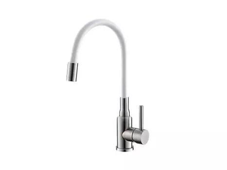 Смеситель для кухни Alveus Flexa White Sat белый