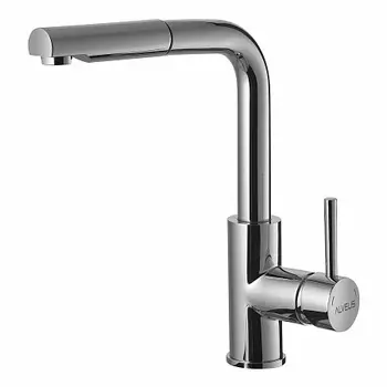 Смеситель для кухни Alveus Siros Chr брашированная сталь