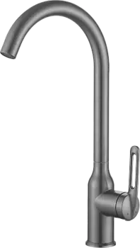 Смеситель для кухни HAIBA HB40830-3, нержавеющая сталь, оружейная сталь