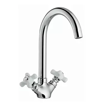 Смеситель для кухни HAIBA HB4118, латунь, хром