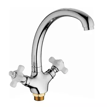 Смеситель для кухни HAIBA HB4218, латунь, хром