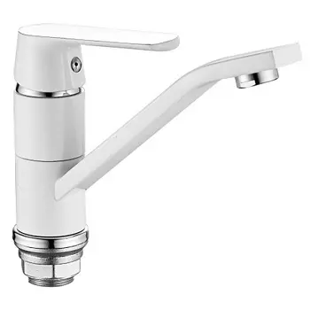 Смеситель для кухни HAIBA HB45804-2, латунь, белый