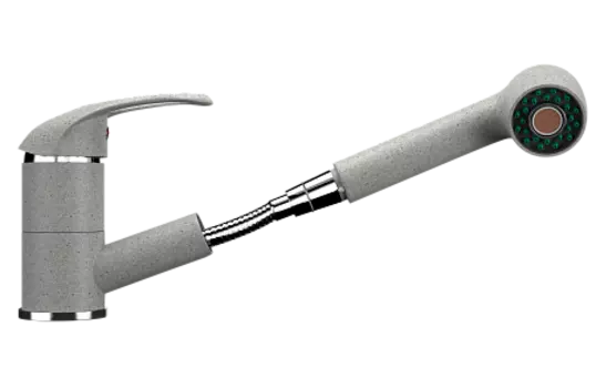 Смеситель для кухни Ulgran U-002-310, серый