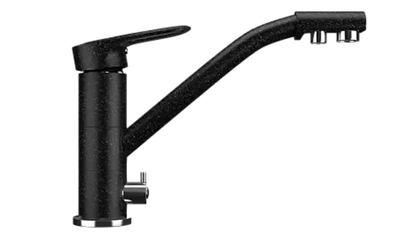 Смеситель для кухни Ulgran U-010-308, черный