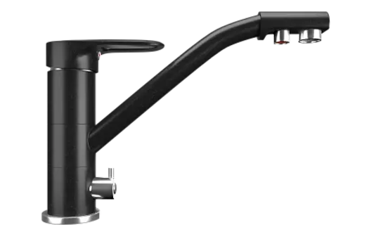 Смеситель для кухни Ulgran U-010-344, ультра-черный