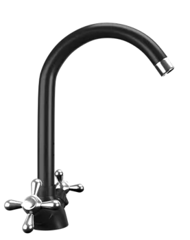 Смеситель для кухни Ulgran U-012-344, ультра-черный