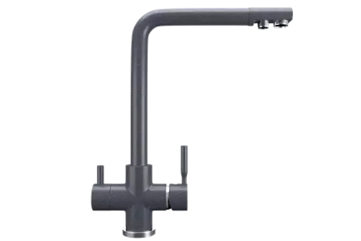 Смеситель для кухни Ulgran U-016-343, антрацит