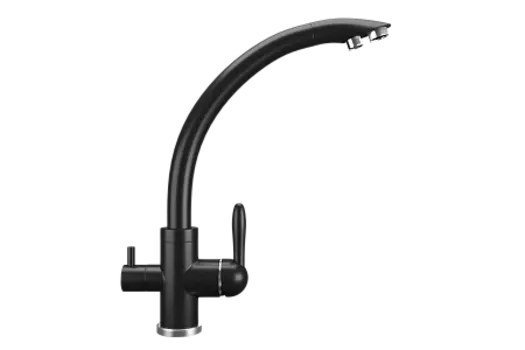 Смеситель для кухни Ulgran U-017-344, ультра-черный