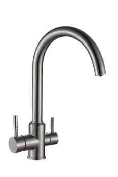 Смеситель для кухни ULGRAN U-020-304, нержавеющая сталь