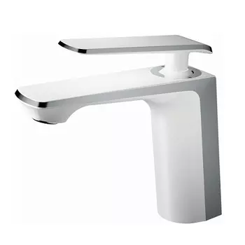 Смеситель для раковины HAIBA HB10548-8, латунь, белый/хром