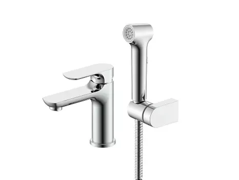 Смеситель для умывальника с гигиеническим душем RAGLO R03.12