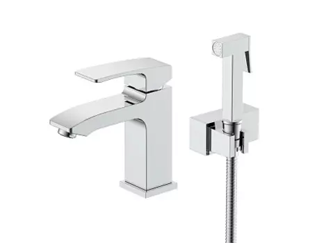 Смеситель для умывальника с гигиеническим душем RAGLO R01.12