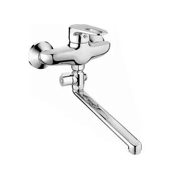 Смеситель для ванны HAIBA HB2168, длинный излив, латунь, хром