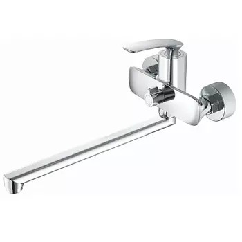 Смеситель для ванны HAIBA HB22616, длинный излив, латунь, хром