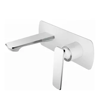 Смеситель для ванны HAIBA HB80548-8, встраиваемый, латунь, белый/хром