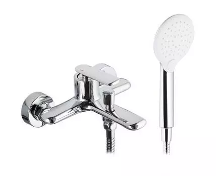 Смеситель для ванны и душа LAVELLY Vertex с коротким изливом однорычажный с лейкой