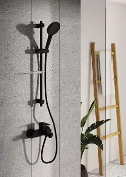 Смеситель для ванны VITRA Root Round A4272536EXP глянцевый черный