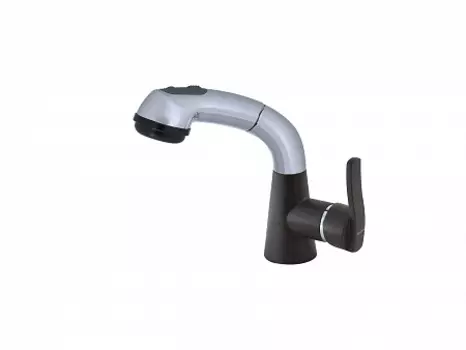 Смеситель EWIGSTEIN для кухни Боковой с выдвижной лейкой D-40 mm (шоколад)