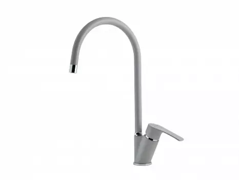 Смеситель EWIGSTEIN для кухни боковой U-образ. D-35mm (серый металлик)